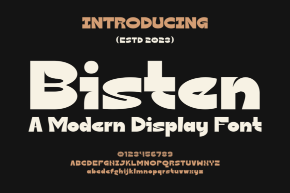 Bisten: A Bold, Authentic Display Font for Real Branding Work