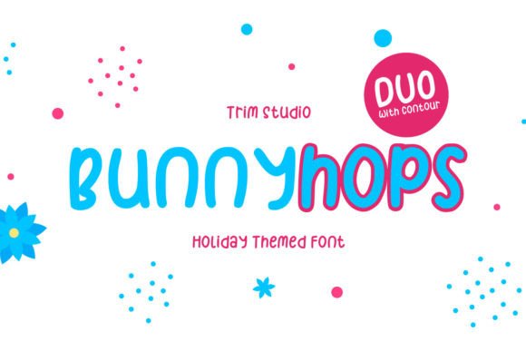 Bunnyhops: A Playful Display Font for Easter and Beyond