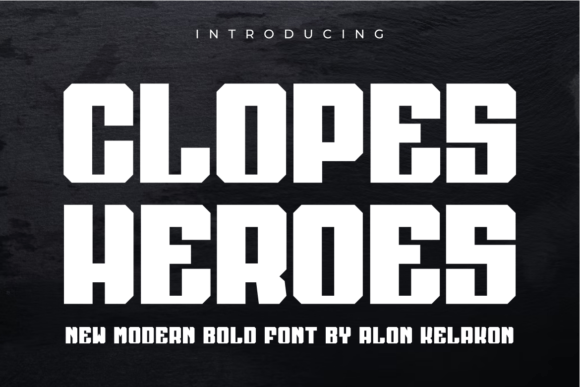 Clopes Heroes: A Bold Display Font for Digital Brand Impact