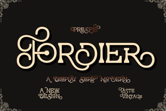 Fordier: A Charming Serif Display Font for Handmade Creators