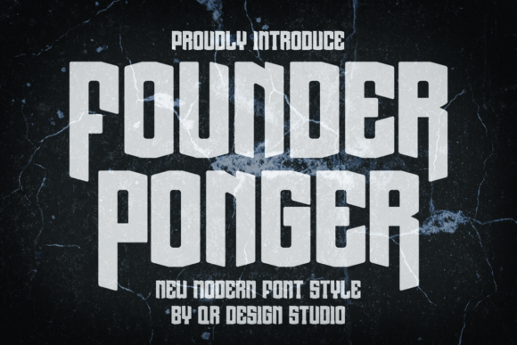 Founder Ponger: A Bold Display Font for Real Business Branding