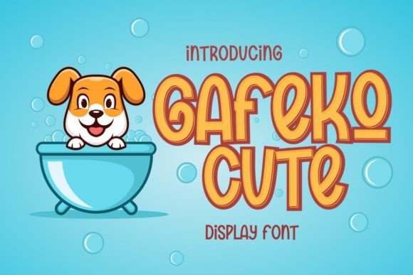 Gafeko Cute: A Playful Display Font for Joyful Editorial Moments