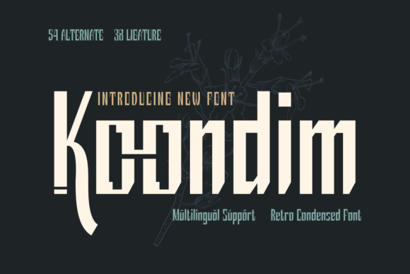 Koondim: A Retro Condensed Font for Digital Branding