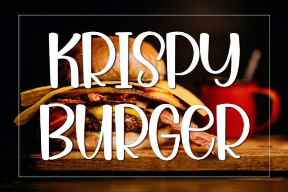 Krispy Burger: A Bold Display Font for Digital Branding