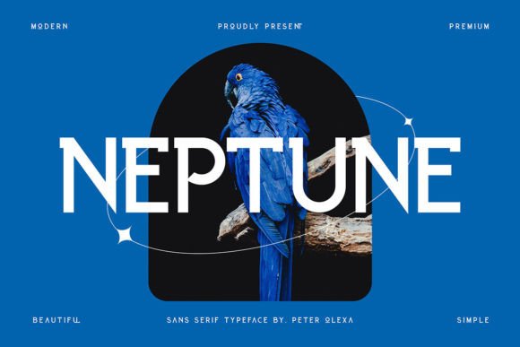 Neptune: A Modern Display Font for Digital Clarity