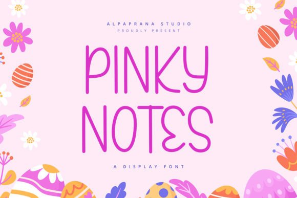 Pinky Notes: A Playful Display Font That Elevates Your Brand