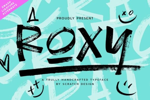 Roxy: A Bold, Hand-Drawn Display Font That Commands Attention Online