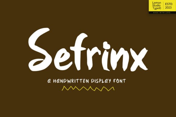 Sefrinx: A Modern Display Font for Authentic Digital Branding
