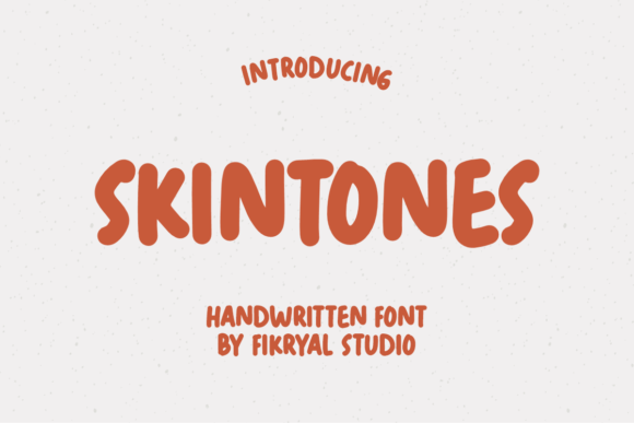 Skintones: A Handwritten Display Font That Feels Human
