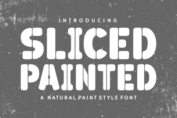 Sliced Painted: A Hand-Painted Display Font for Editorial Charm