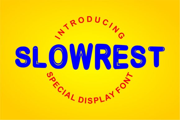 Slowrest: A Bold Display Font That Builds Brand Trust