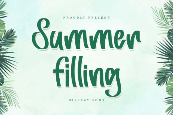 Summer Filling: A Display Font That Anchors Editorial Mood