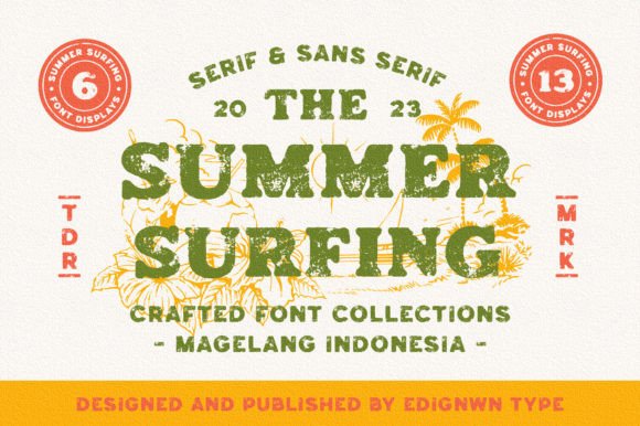 Summer Surfing: A Display Font for Editorial Clarity and Charm