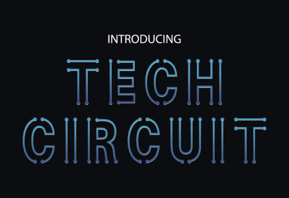 Tech Circuit: A Futuristic Display Font That Elevates Real Business Branding