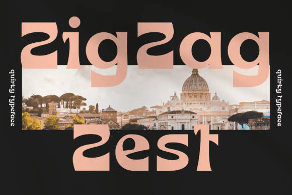 Zig Zag Zest: A Playful Display Font That Sparks Joy